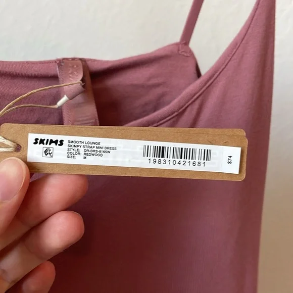Skims Smooth Lounge Skimpy Strap Mini Dress - Picture 4 of 9